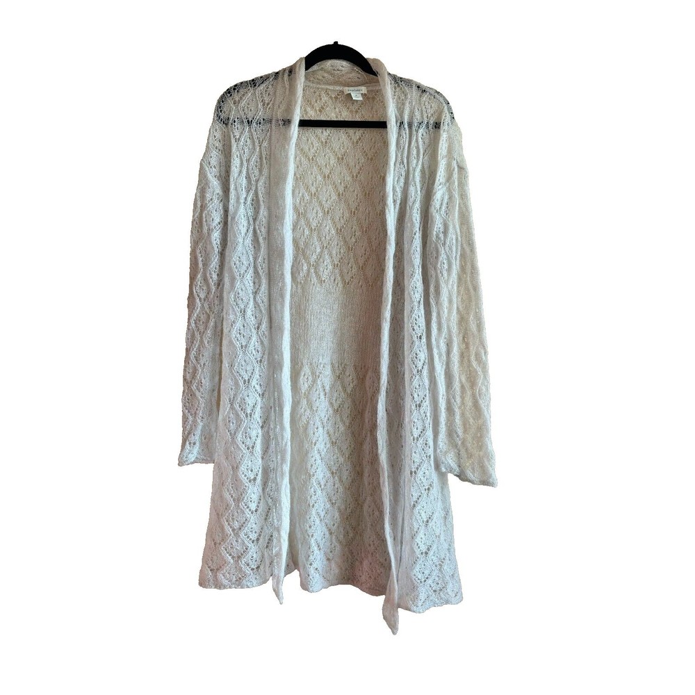 Sundance Cream Open-Front Cardigan